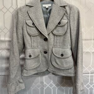 Banana Republic Light Gray Women's Blazer